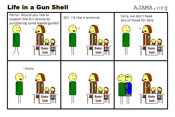 We don't sell brownies...